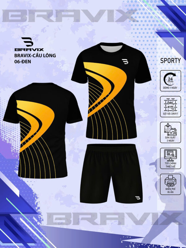 Bộ Quần Áo Cầu Lông Thiết Kế BRAVIX – MÃ CL06