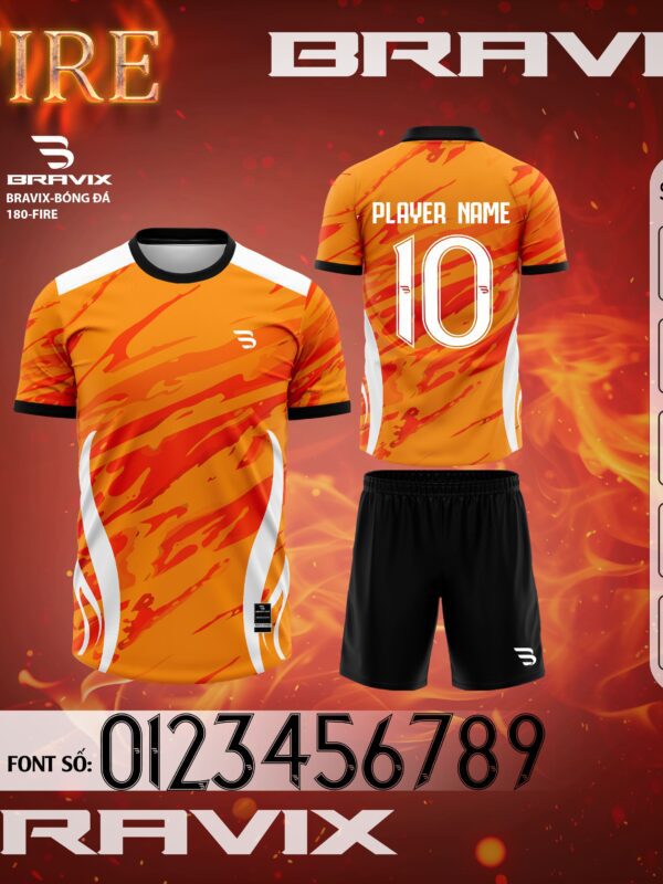 Áo Bóng Đá BRAVIX – Mẫu “Fire”