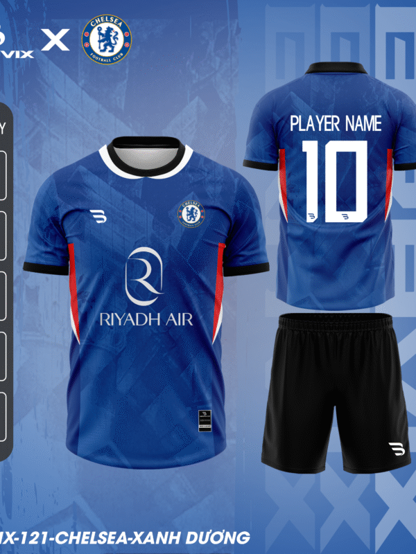 Bộ Quần Áo Bóng Đá Chelsea - Thiết Kế BRAVIX Phong Cách Ngoại Hạng Anh
