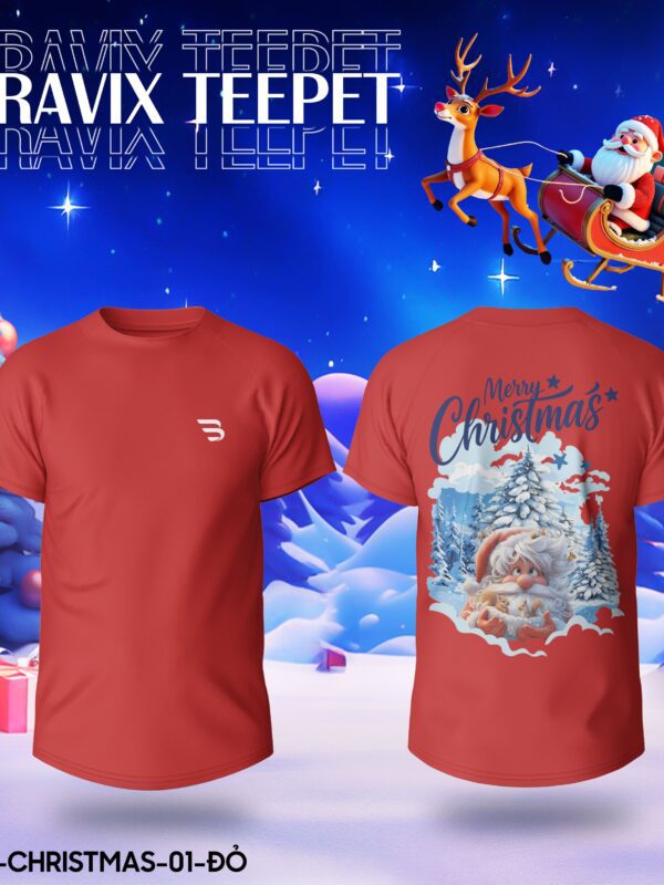 Áo Thun In Theo Yêu Cầu BRAVIX – Mẫu CHRISTMAS 01