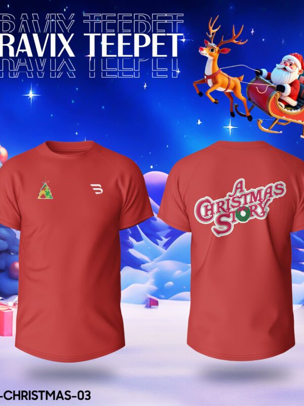 Áo Thun In Theo Yêu Cầu BRAVIX – Mẫu CHRISTMAS 03