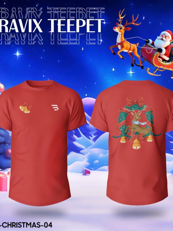 Áo Thun In Theo Yêu Cầu BRAVIX – Mẫu CHRISTMAS 04