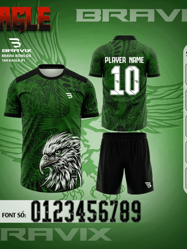 Bộ Quần Áo Bóng Đá Thiết Kế BRAVIX – BST EAGLE