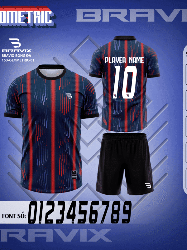 Bộ Quần Áo Bóng Đá Thiết Kế BRAVIX – BST GEOMETRIC