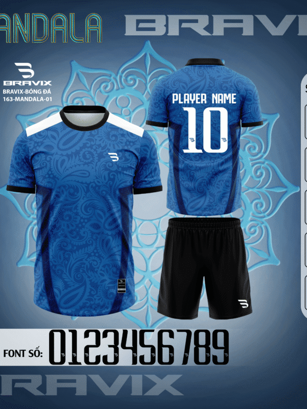 Bộ Quần Áo Bóng Đá Thiết Kế BRAVIX – BST MANDALA