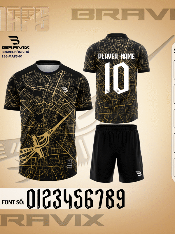 Bộ Quần Áo Bóng Đá Thiết Kế BRAVIX – BST MAPS
