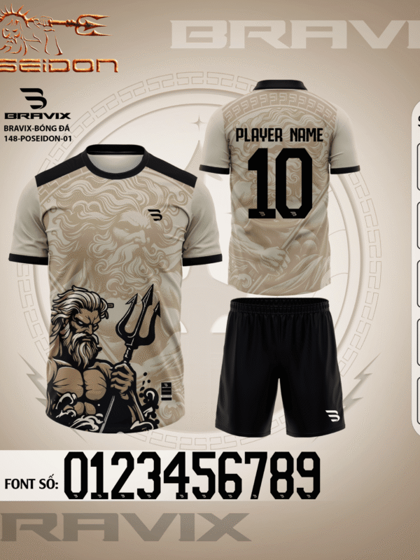 Bộ Quần Áo Bóng Đá Thiết Kế BRAVIX – BST POSEIDON
