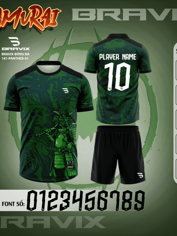 Bộ Quần Áo Bóng Đá Thiết Kế BRAVIX - BST SAMURAI