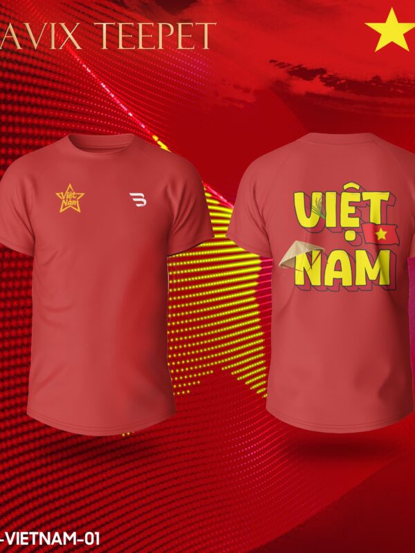 Áo Thun In Theo Yêu Cầu BRAVIX – Mẫu “Việt Nam”
