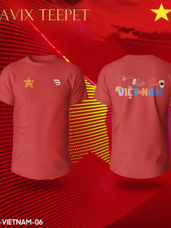 Áo Thun In Theo Yêu Cầu BRAVIX – Mẫu “Tự Hào Lắm Việt Nam”