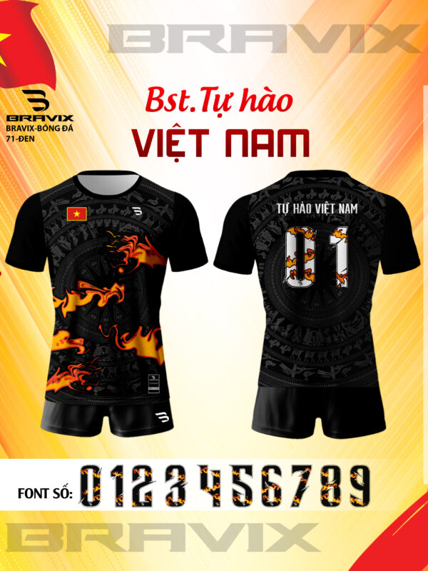 Bộ Quần Áo Bóng Đá Thiết Kế BRAVIX - Mã BĐ-71  BST Việt Nam