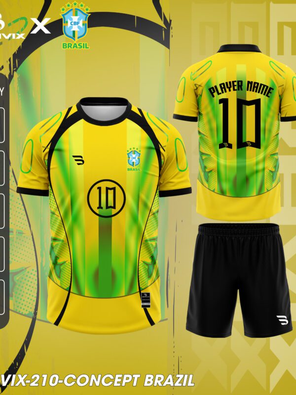 Áo Bóng Đá Concept Brazil | Bravix Collab Collection