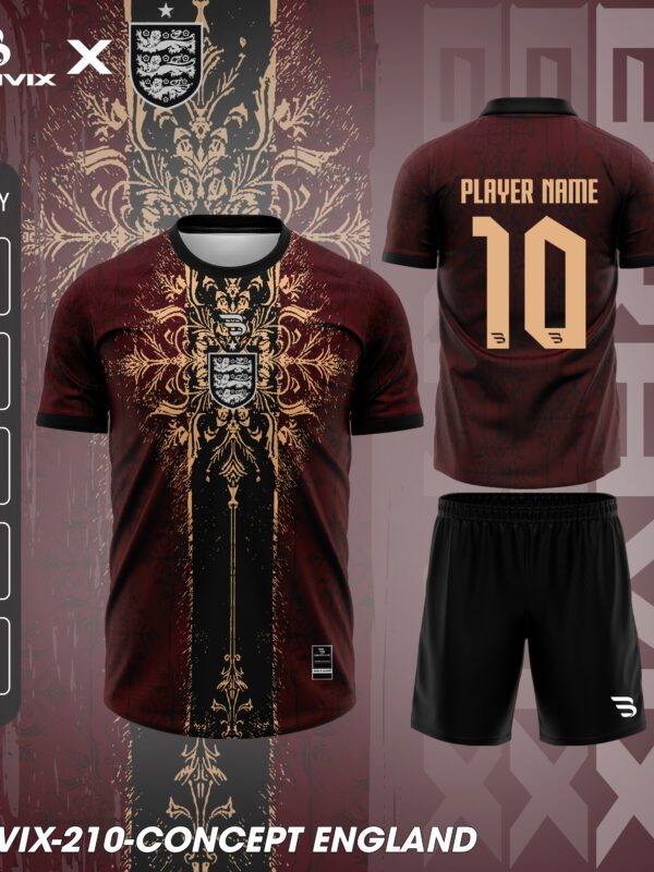 Áo Bóng Đá Concept England | Bravix Collab Collection