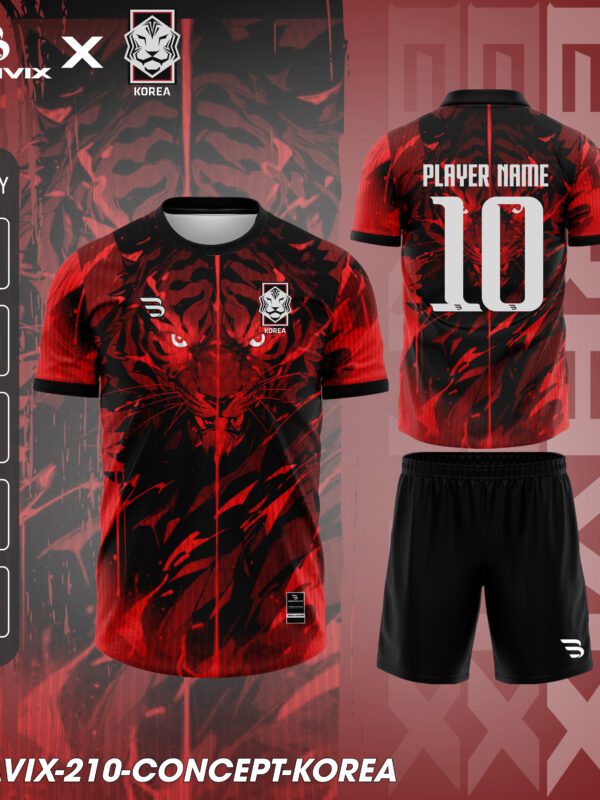 Áo Bóng Đá Concept Hàn Quốc – Korea Tiger Edition | Bravix Collab Collection
