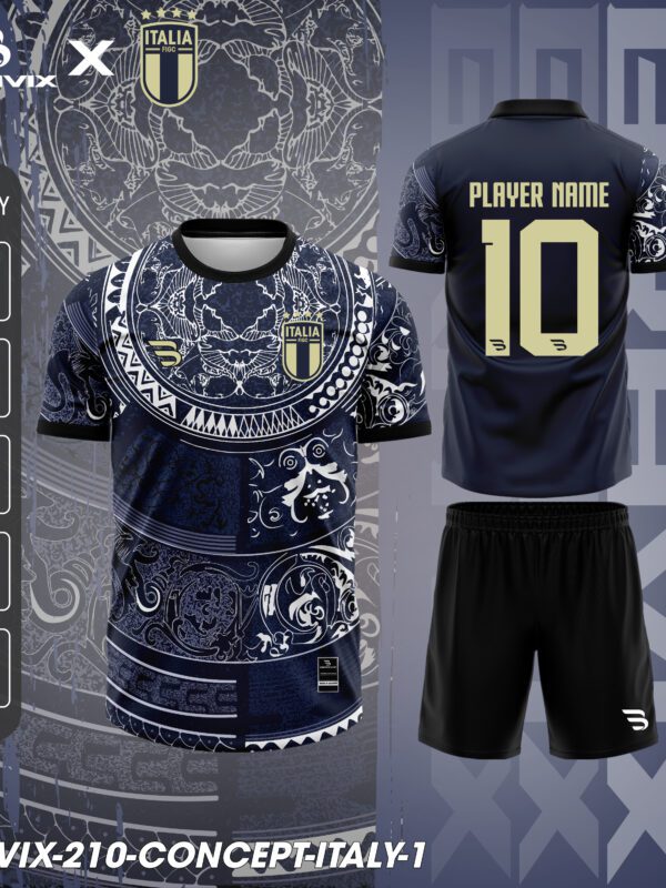Áo Bóng Đá Concept Ý – Italy Heritage Edition | Bravix Collab Collection