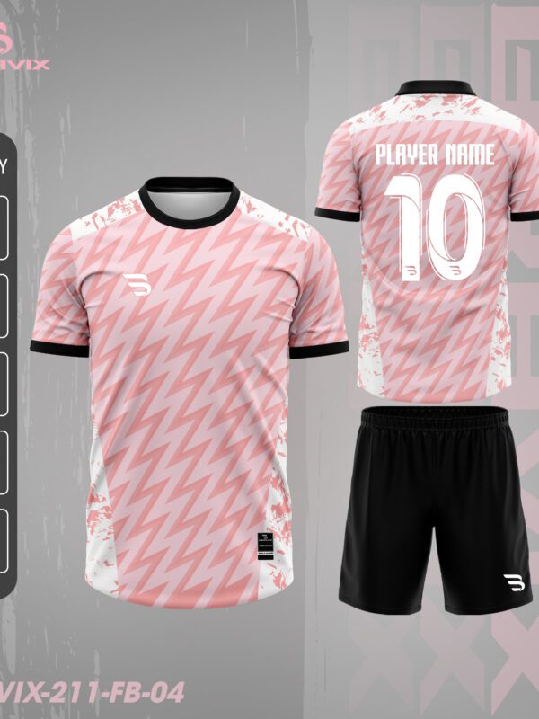 Áo Bóng Đá Bravix FB-04 | Thiết Kế Lightning Hồng Cá Tính