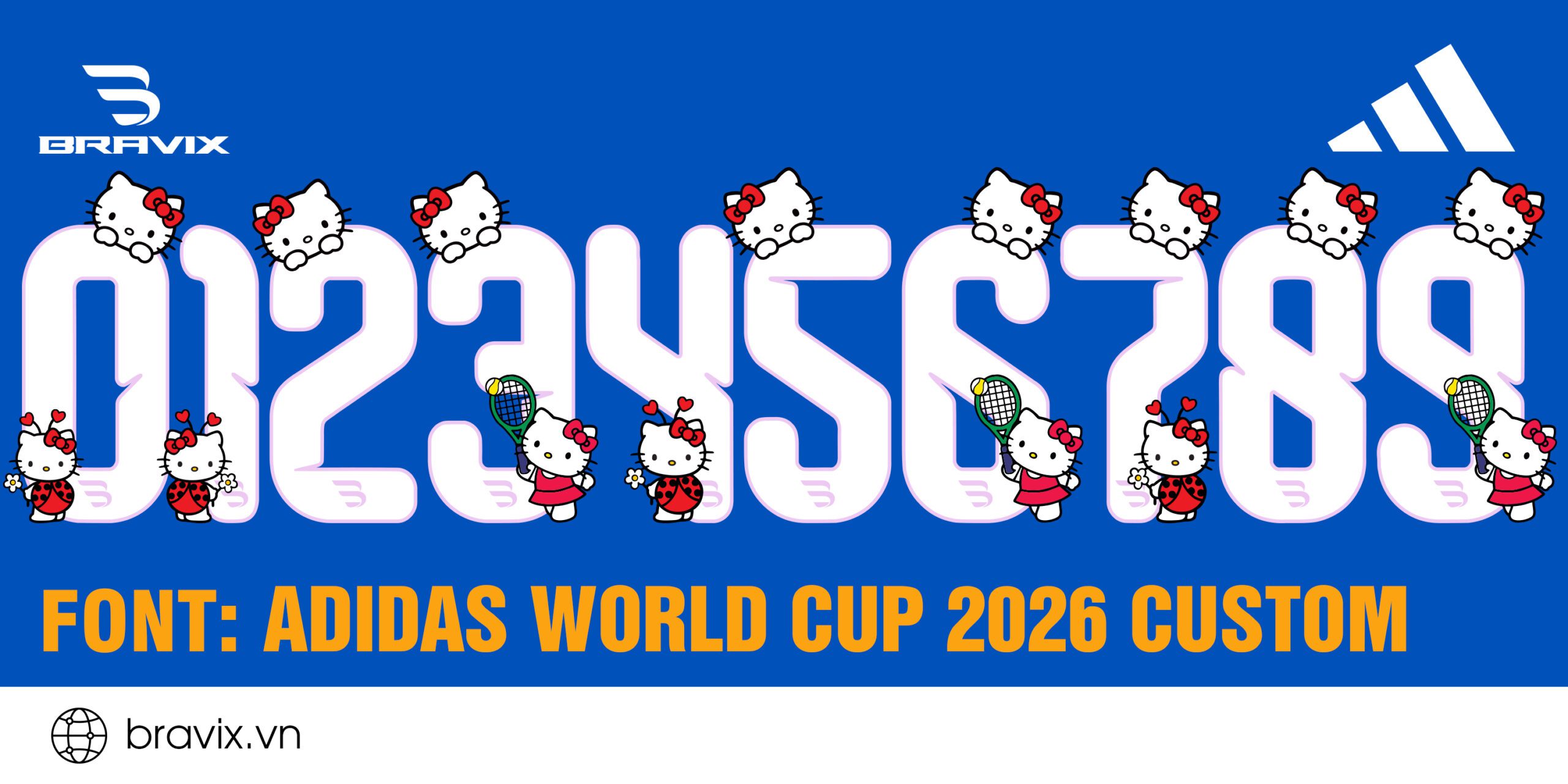 Font số World Cup 2026 Custom - Bravix