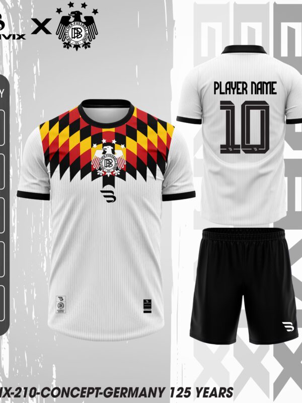 Áo Bóng Đá Concept Đức 125 Years Trắng | Bravix Collab Collection