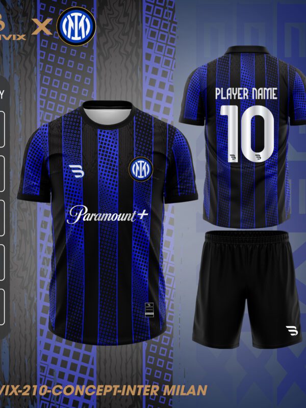 Áo Bóng Đá Concept Inter Milan Xanh Đen | Bravix Collab Collection