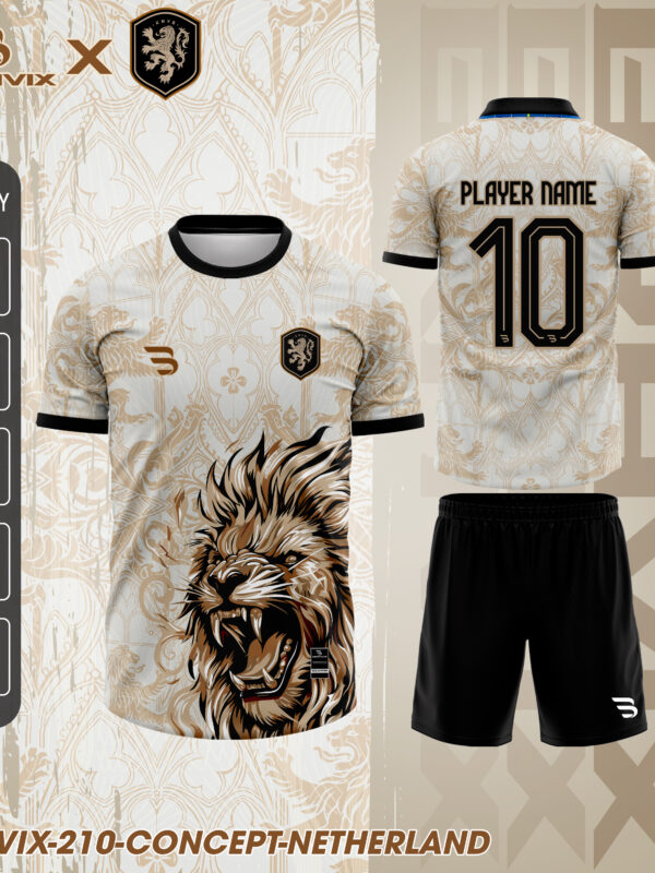 Áo Bóng Đá Concept Netherlands Sư Tử Vàng | Bravix Collab Collection