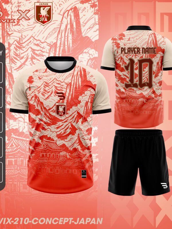 Áo Bóng Đá Concept Japan Núi Phú Sĩ | Bravix Collab Collection