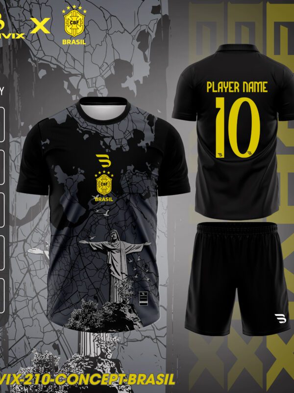 Áo Bóng Đá Concept Brasil Chúa Jesus | Bravix Collab Collection