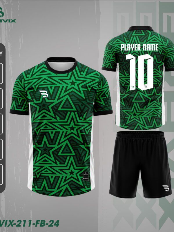 Bravix FB-24 – Thiết Kế Xanh Đen Star Pattern Cá Tính & Năng Động