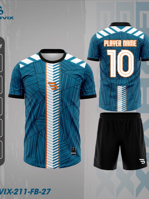 Bravix FB-27 – Thiết Kế Xanh Teal Stripe Trung Tâm Hiện Đại