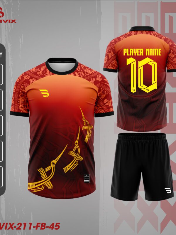 Bravix FB-45 – Thiết Kế Đỏ Gradient Chim Hạc Trống Đồng