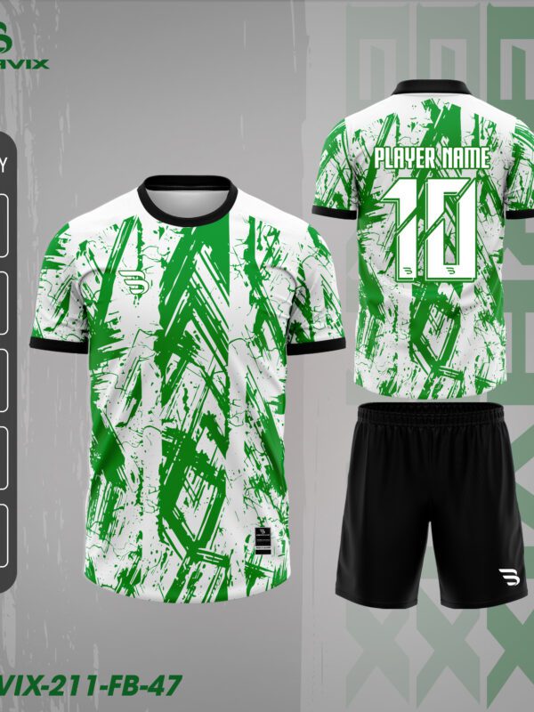 Bravix FB-47 – Thiết Kế Trắng Xanh Brush Stroke Năng Động