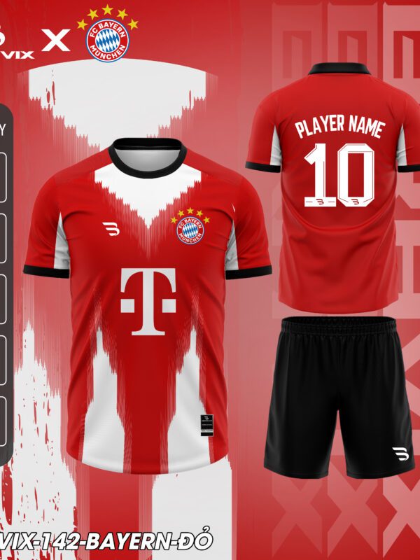 Áo Bóng Đá Bayern Đỏ | BRAVIX