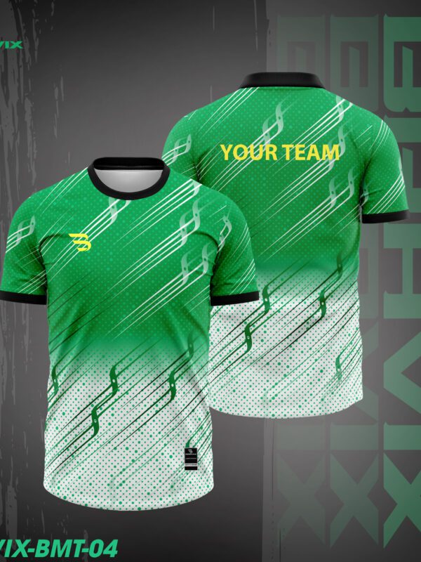 Áo Cầu Lông BRAVIX BMT-04 | Thiết Kế Xanh Lá Gradient Năng Động