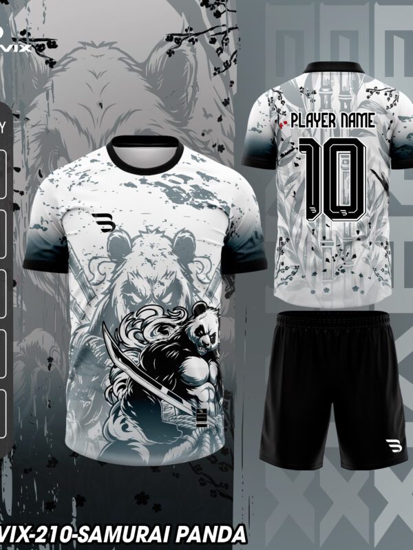 Áo bóng đá thiết kế riêng Bravix Concept Samurai Panda - có sẵn giao ngay